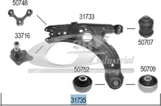 3RG 31735 - Track Control Arm autospares.lv