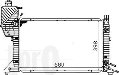 ABAKUS 054-017-0006 - Radiator, engine cooling autospares.lv