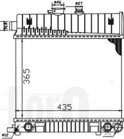 ABAKUS 054-017-0021-B - Radiator, engine cooling autospares.lv