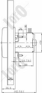 ABAKUS 053-014-0002 - Fan, radiator autospares.lv