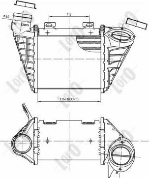 ABAKUS 053-018-0016 - Intercooler, charger autospares.lv