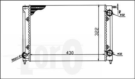 ABAKUS 053-017-0003 - Radiator, engine cooling autospares.lv