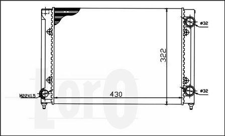 ABAKUS 053-017-0021 - Radiator, engine cooling autospares.lv