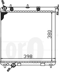 ABAKUS 009-017-0047 - Radiator, engine cooling autospares.lv