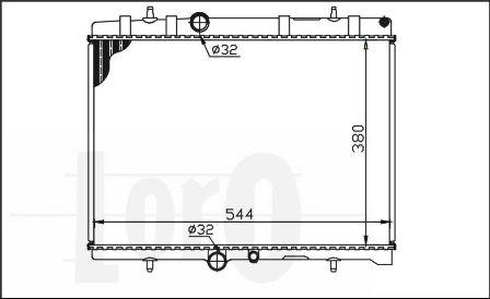 ABAKUS 009-017-0011 - Radiator, engine cooling autospares.lv