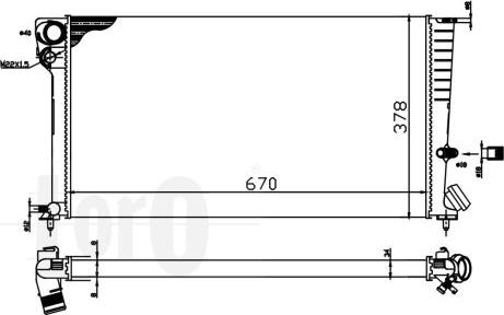 ABAKUS 009-017-0028 - Radiator, engine cooling autospares.lv