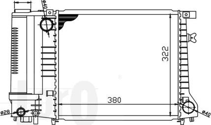 ABAKUS 004-017-0010 - Radiator, engine cooling autospares.lv