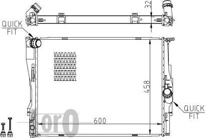 ABAKUS 004-017-0036-B - Radiator, engine cooling autospares.lv