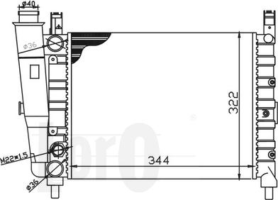 ABAKUS 016-017-0047 - Radiator, engine cooling autospares.lv