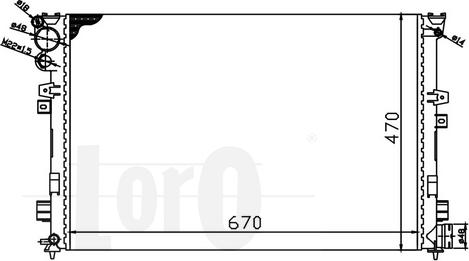 ABAKUS 016-017-0057 - Radiator, engine cooling autospares.lv