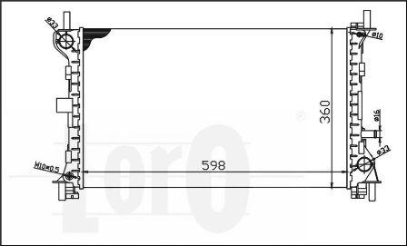 ABAKUS 017-017-0006 - Radiator, engine cooling autospares.lv