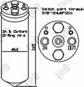 ABAKUS 030-021-0001 - Dryer, air conditioning autospares.lv