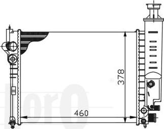 ABAKUS 038-017-0011 - Radiator, engine cooling autospares.lv