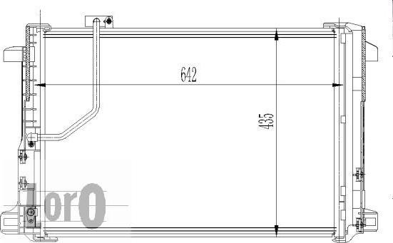 ABAKUS 033-016-0013-WO - Condenser, air conditioning autospares.lv