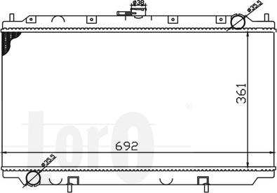 ABAKUS 033-017-0004-B - Radiator, engine cooling autospares.lv