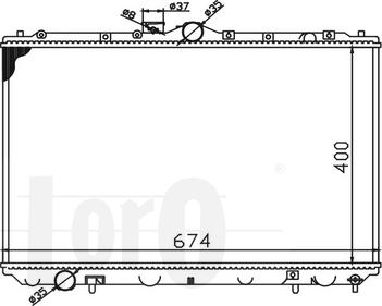 ABAKUS 033-017-0007 - Radiator, engine cooling autospares.lv