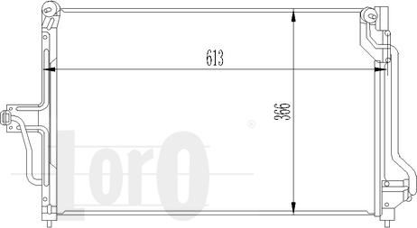 ABAKUS 037-016-0001 - Condenser, air conditioning autospares.lv