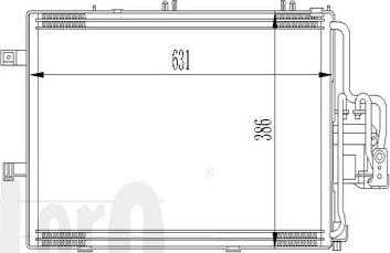 ABAKUS 037-016-0010 - Condenser, air conditioning autospares.lv