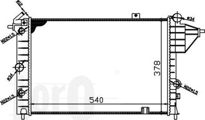 ABAKUS 037-017-0004 - Radiator, engine cooling autospares.lv