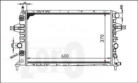 ABAKUS 037-017-0073 - Radiator, engine cooling autospares.lv