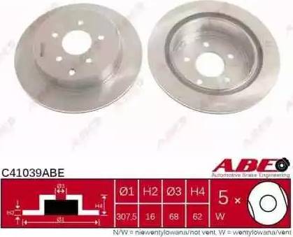 ABE C41039ABE - Brake Disc autospares.lv