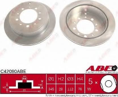 ABE C42080ABE - Brake Disc autospares.lv