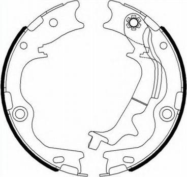 ABE C00533ABE - Brake Shoe Set, parking brake autospares.lv