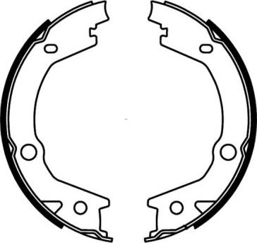 ABE C00527ABE - Brake Shoe Set, parking brake autospares.lv