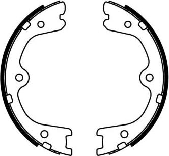 ABE C01064ABE - Brake Shoe Set, parking brake autospares.lv