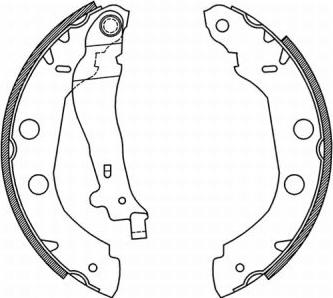 ABE C01002ABE - Brake Shoe Set autospares.lv