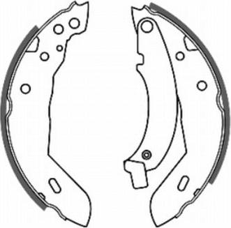 ABE C0P002ABE - Brake Shoe Set autospares.lv