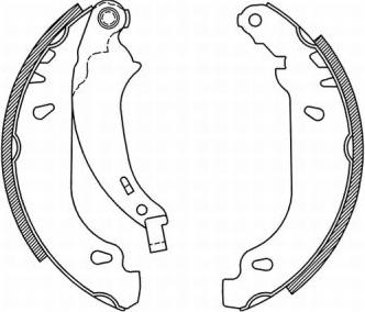 ABE C0P019ABE - Brake Shoe Set autospares.lv