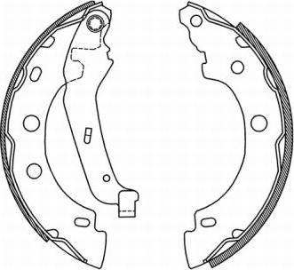 ABE C0R013ABE - Brake Shoe Set autospares.lv