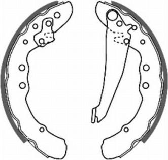 ABE C0W010ABE - Brake Shoe Set autospares.lv