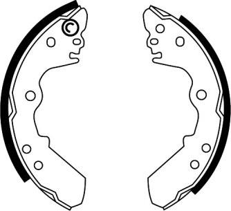 ABE C0X011ABE - Brake Shoe Set autospares.lv