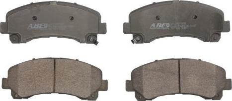 ABE C19014ABE - Brake Pad Set, disc brake autospares.lv