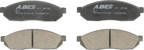 ABE C14004ABE - Brake Pad Set, disc brake autospares.lv