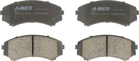 ABE C15040ABE - Brake Pad Set, disc brake autospares.lv