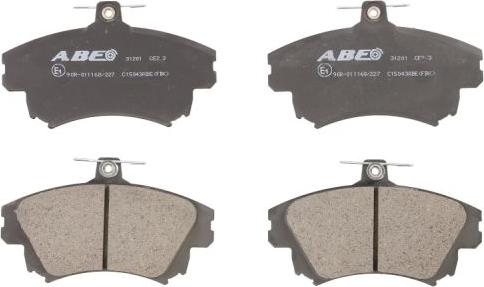 ABE C15043ABE - Brake Pad Set, disc brake autospares.lv