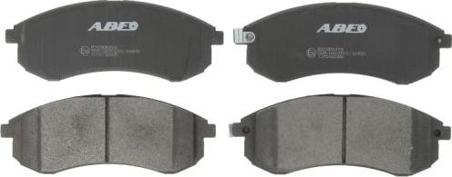 ABE C15042ABE - Brake Pad Set, disc brake autospares.lv