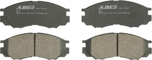 ABE C15000ABE - Brake Pad Set, disc brake autospares.lv