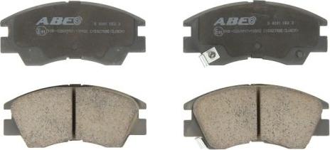 ABE C15027ABE - Brake Pad Set, disc brake autospares.lv
