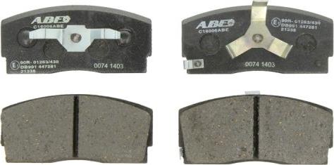 ABE C16006ABE - Brake Pad Set, disc brake autospares.lv