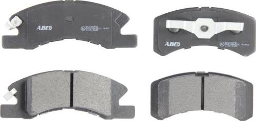ABE C16014ABE - Brake Pad Set, disc brake autospares.lv