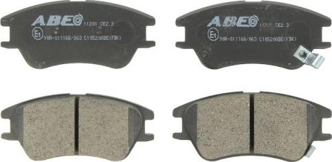 ABE C10520ABE - Brake Pad Set, disc brake autospares.lv