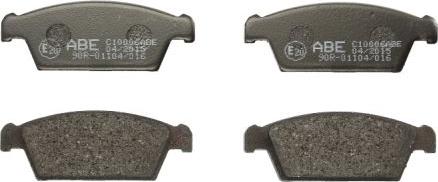 ABE C10006ABE - Brake Pad Set, disc brake autospares.lv