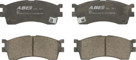 ABE C10319ABE - Brake Pad Set, disc brake autospares.lv