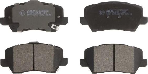 ABE C10338ABE - Brake Pad Set, disc brake autospares.lv