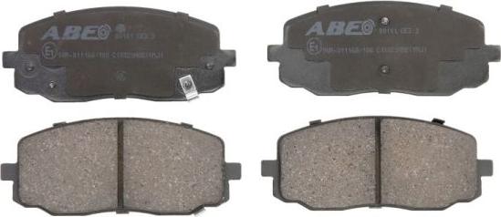 ABE C10320ABE - Brake Pad Set, disc brake autospares.lv