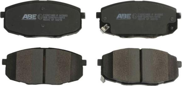 ABE C10321ABE-P - Brake Pad Set, disc brake autospares.lv